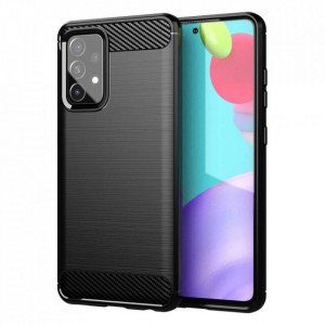 Силиконов гръб FORCELL Carbon - Samsung Galaxy A52 / A52 5G / A52s 5G черен