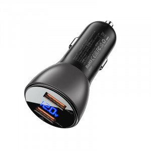 Acefast car charger 45W 2x USB, QC3.0, AFC, FCP, SCP (B7) черен