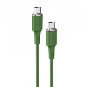 Кабел за зареждане и данни ACEFAST USB Type C към USB Type C 60W 20V 3A 1.2m (C2-03) маслинено зелен