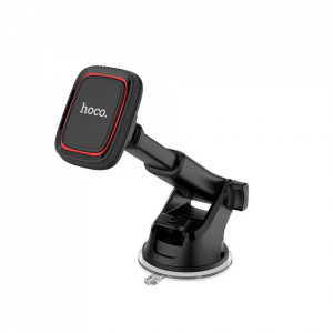Магнитна стойка за телефон за табло Hoco CA42 Cool jоurney черна / червена