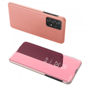 Огледален калъф тип книга Clear View - Samsung Galaxy A73 5G розов