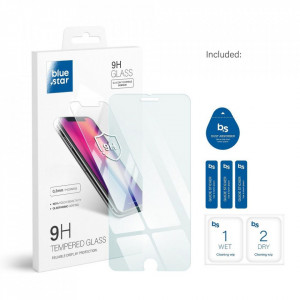 Плосък закален стъклен протектор BLUE STAR - iPhone 7 Plus / 8 Plus (за дисплей и за гръб) прозрачен