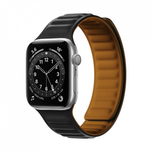 Magnetic Strap - Apple Watch 7 45mm Magnetic Band Bracelet Bangle черен