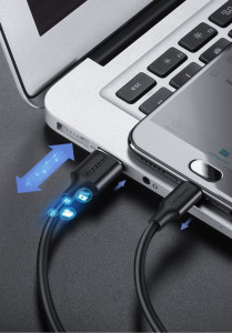 Кабел Ugreen USB A към Micro USB 2A 1m (60136) черен