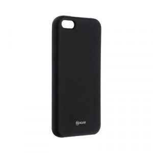 Силиконов гръб ROAR Colorful Jelly - iPhone 5 / 5s / SE черен
