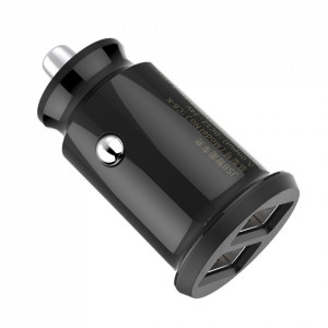 BASEUS Grain зарядно за кола mini Universal Smart зарядно за кола 2x USB 3.1A (CCALL-ML01) черен