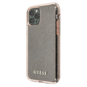 Оригинален гръб Glitter GUESS GUHCN58PCGLPI - iPhone 11 Pro розов