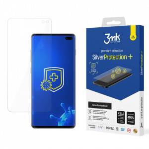 Протектор фолио с антимикробно покритие 3mk Silver Protection + - Samsung Galaxy S10 Plus прозрачен