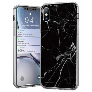 Силиконов гръб WOZINSKY Marble - Samsung Galaxy M51 черен