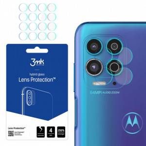 4 бр. гъвкав протектор за камера 3mk Lens Protection - Motorola Moto G100 прозрачен