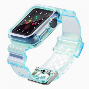 Strap Light Set replacement band strap case - Apple Watch 44mm SE / 44mm Series 6 / 44mm Series 5 / 44mm Series 4 син