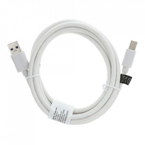 Кабел за зареждане и трансфер на данни USB A към Type-C 3.0 C393 1.8A 2m бял