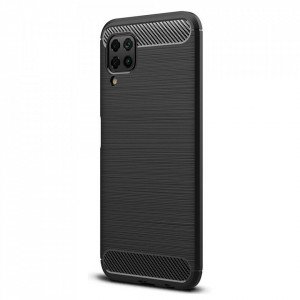 Силиконов гръб Carbon - Samsung Galaxy A12 черен