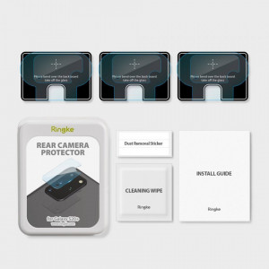 3 бр. закален стъклен протектор за камера Ringke Invisible Defender 0.25mm - Samsung Galaxy S20 Plus