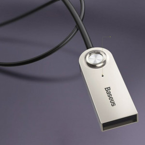 Bluetooth аудио приемник BASEUS BA01 Bluetooth 5.0 с кабел мини жак 3.5mm (CABA01-01) черен