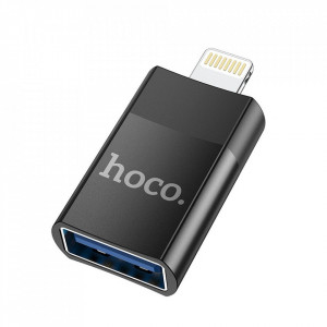 Адаптер On-the-Go HOCO USB 3.0 към Lightning (UA17) черен