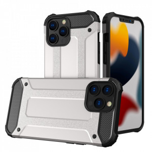 Подсилен гръб Hybrid Armor - iPhone 13 Pro сребрист