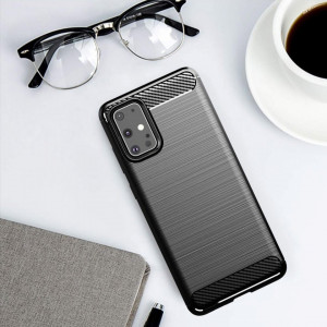 Силиконов гръб Carbon - Samsung Galaxy S20 Ultra черен