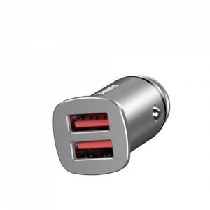 BASEUS Square Universal Smart зарядно за кола 2x USB Quick Charge 3.0 Quick Charge 3.0 SCP AFC 30W (CCALL-DS01) черен
