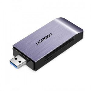 Четец за карти памет Ugreen SD / micro SD / CF / MS към USB 3.0 (50541) сив