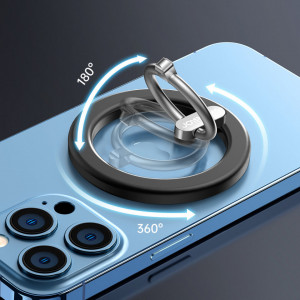 Joyroom kit multifunctional magnetic car holder ring phone support черен (JR-ZS294)