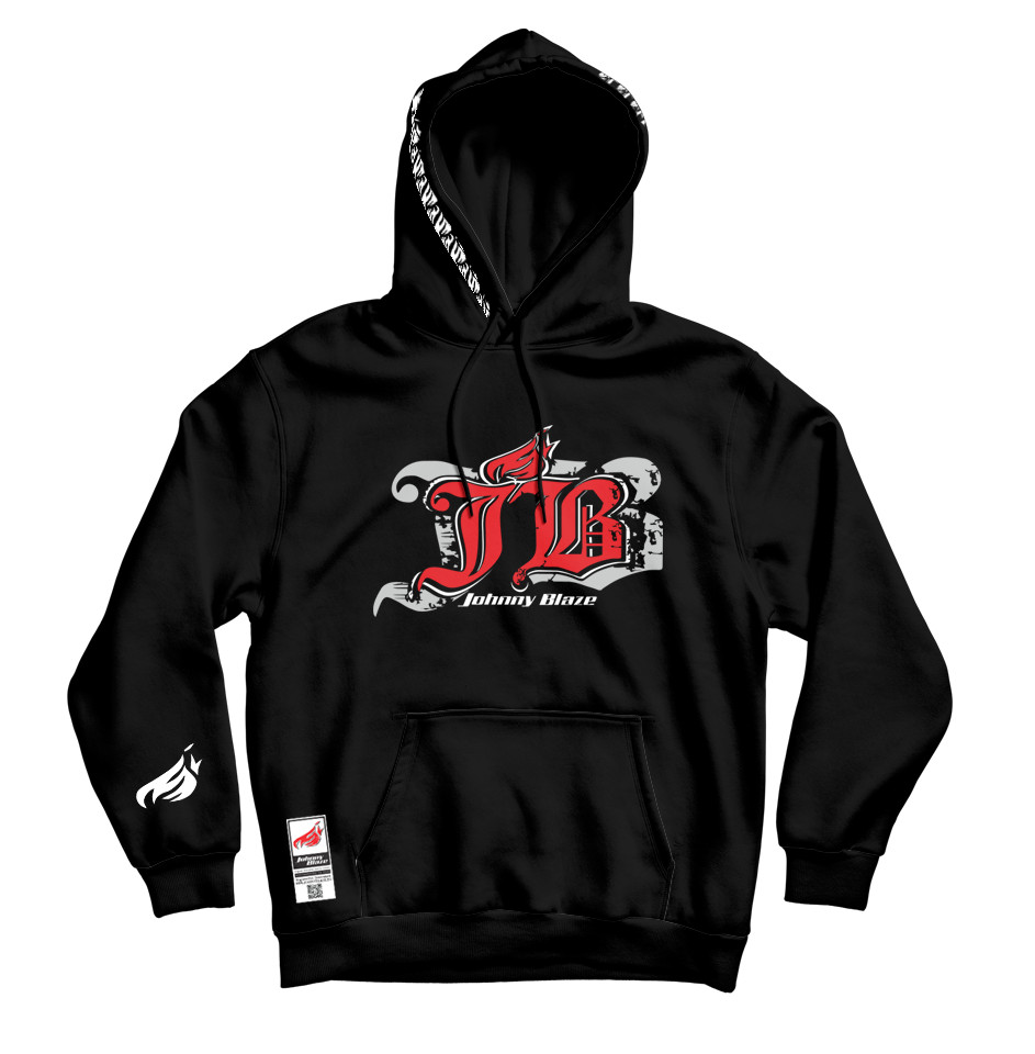 Johnny Blaze Hoodie - Old School is Back [ Red Black / Glow in the Dark ...