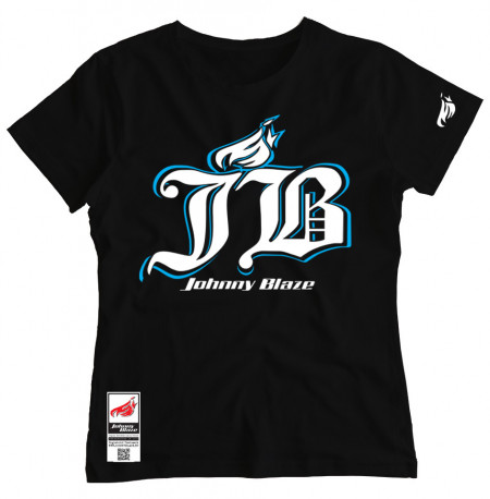 Girl T-shirt -  Big Finest JB  [ Black White Blue / Glow in the Dark ]  Edition 3