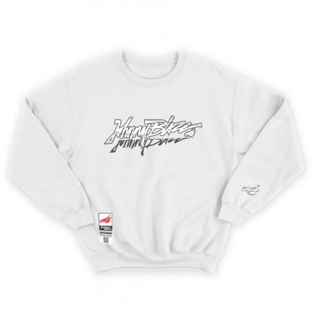 Johnny Blaze Heavy Sweatshirt - JB Old School Era  Silver Mirror White Edition 2 - front