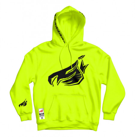 Johnny Blaze Hoodie   - Chipped Black Flame [ Black Neon ] Edition 2 front