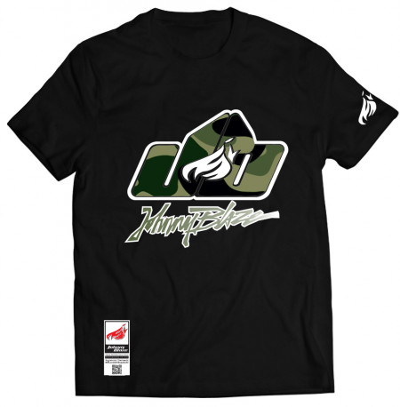 Black T-shirt  -   JB Street Classic Camouflage  [ White Camouflage  ]   Edition 3
