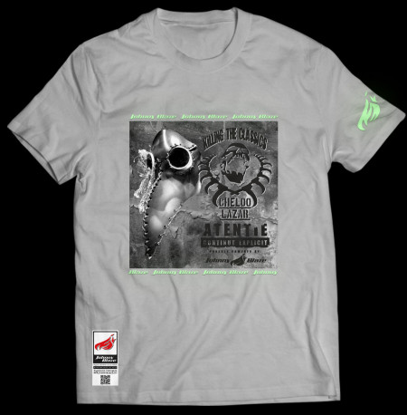 Tricou Johnny Blaze/  Killing The Classics - Cheloo / Lazar - [ Ghost White Edition ] front night