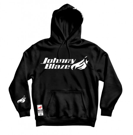 Johnny Blaze Hoodie - JB Street Classic [ White Black ] Edition 3