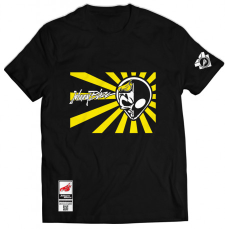 Johnny Blaze T-shirt - Half Dead Half Amazing  Yellow Black   - edition 2  front