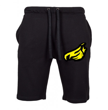 Johnny Blaze Shorts / Bermuda  - JB Huge Flame [ Yellow Black ]  Edition 2