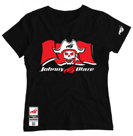 Girl T-shirt - Mr. Johnny Blaze [ Black Red ] Edition 3