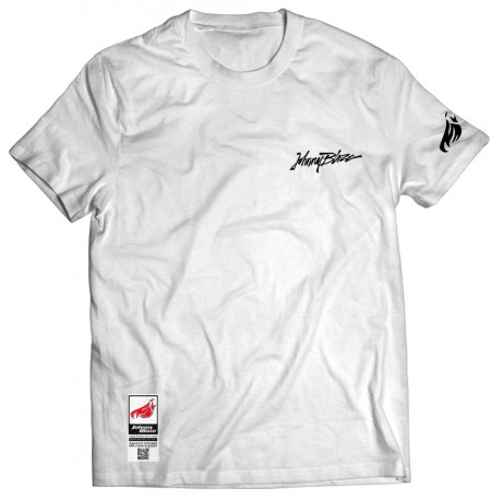 Johnny Blaze T-shirt - JB Zero Zero  Black White   Edition 2 front