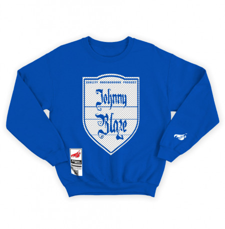 Bluza Heavy Johnny Blaze - JB Underground Big Shield [ Blue White ] front