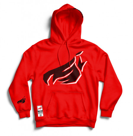 Streetwear Hoodie -  Big Black Flame