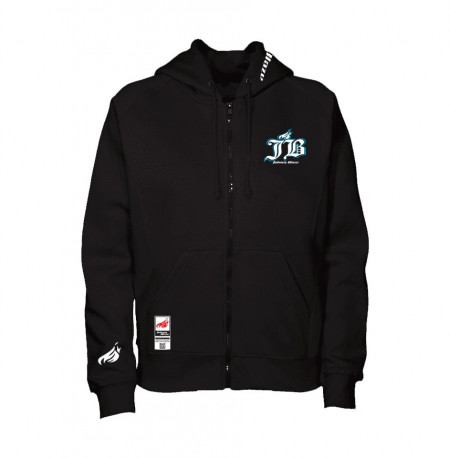 Glow Zipped Hoodie -  Big Finest JB  [ Black White Blue / Glow in the Dark ]  Edition 3
