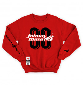 Bluza Heavy Johnny Blaze - Agent Zero Zero JB [ Red Black ] Editia 3