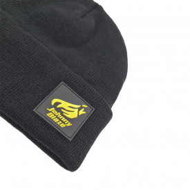 Thinsulate Autum-Winter Johnny Blaze Hat  Black Yellow patch - rear