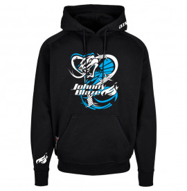 PREMIUM Johnny Blaze Hoodie  - Don't mess with me [ Black Blue / Glow in the Dark ]