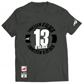 Johnny Blaze T-shirt -  13 O'Glock JB  [ Grey White Black ]  Edition 3