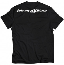 Johnny Blaze T-shirt - 4 Red Flames - Red Black  Glow in the Dark -  Edition 2 - back