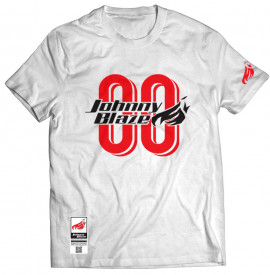 Tricou Johnny Blaze - Agent Zero Zero JB [ White Red ] Editia 3