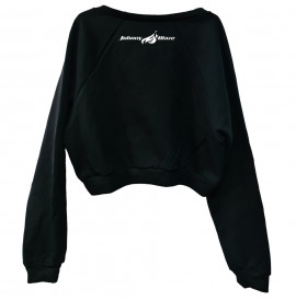 Johnny Blaze Girl Sweatshirt Belly Button Style - Urban JB Classic Black Red  back side