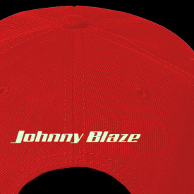 Johnny Blaze Classic Snapback Embroidered Hat - JB Flame  colour Red white phosphorescent night bacl