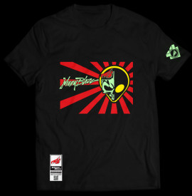 Phosphorescent Johnny Blaze T-shirt - Half Dead Half Amazing - Red Black   -front