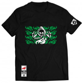 Tricou Johnny Blaze - Invader Alien Three [ Green Black / Glow in the Dark ] Editia 2