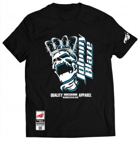 Tricou Johnny Blaze - King is Here! JB [ Black White Blue ] Editia 3
